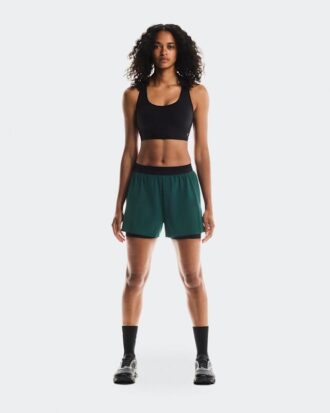 Dame 3″ Performance 2/1 Shorts Spirulina | Black