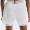 Dame 3″ Performance 2/1 Shorts White | Glacier