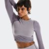 Dame Studio Knit Long-T Crop
