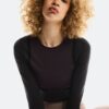 Dame Studio Knit Long-T Crop